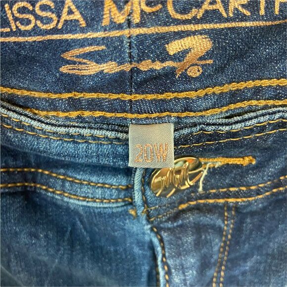 Melissa Mccarthy Seven 7 Skinny Jeans size 20 W Women's Blue Pencil Stretch - Picture 7 of 12